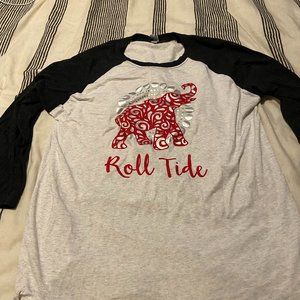 Large Roll Tide Alabama baseball tee